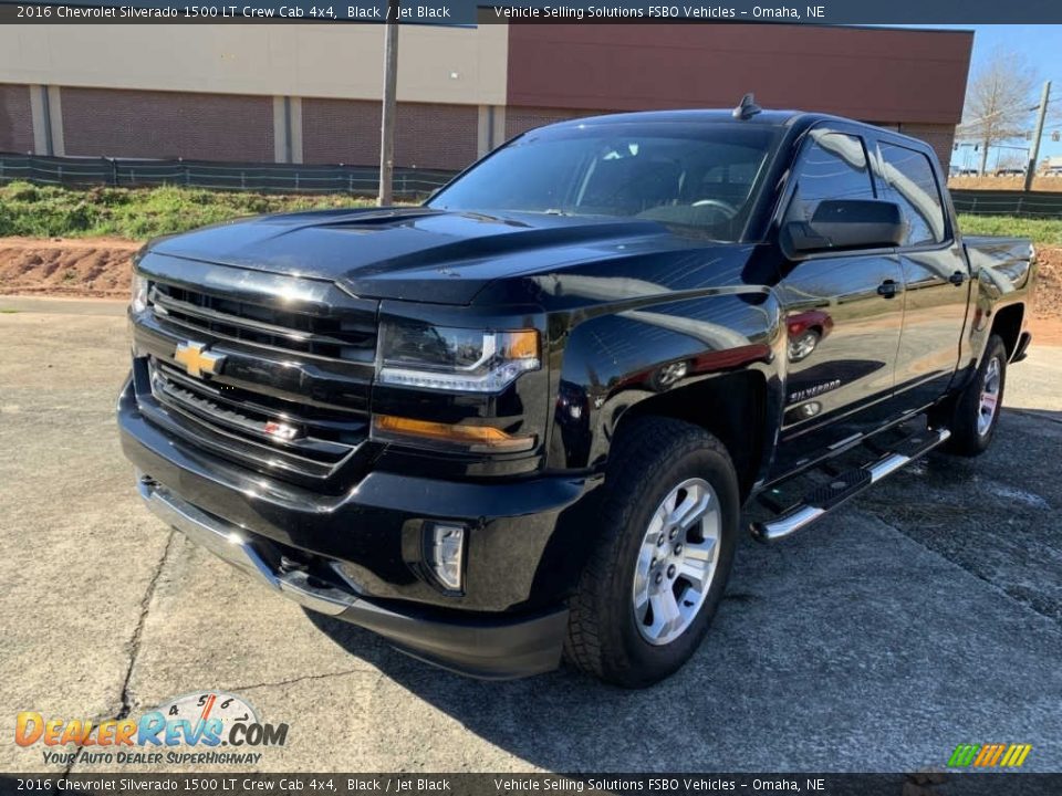 2016 Chevrolet Silverado 1500 LT Crew Cab 4x4 Black / Jet Black Photo #1