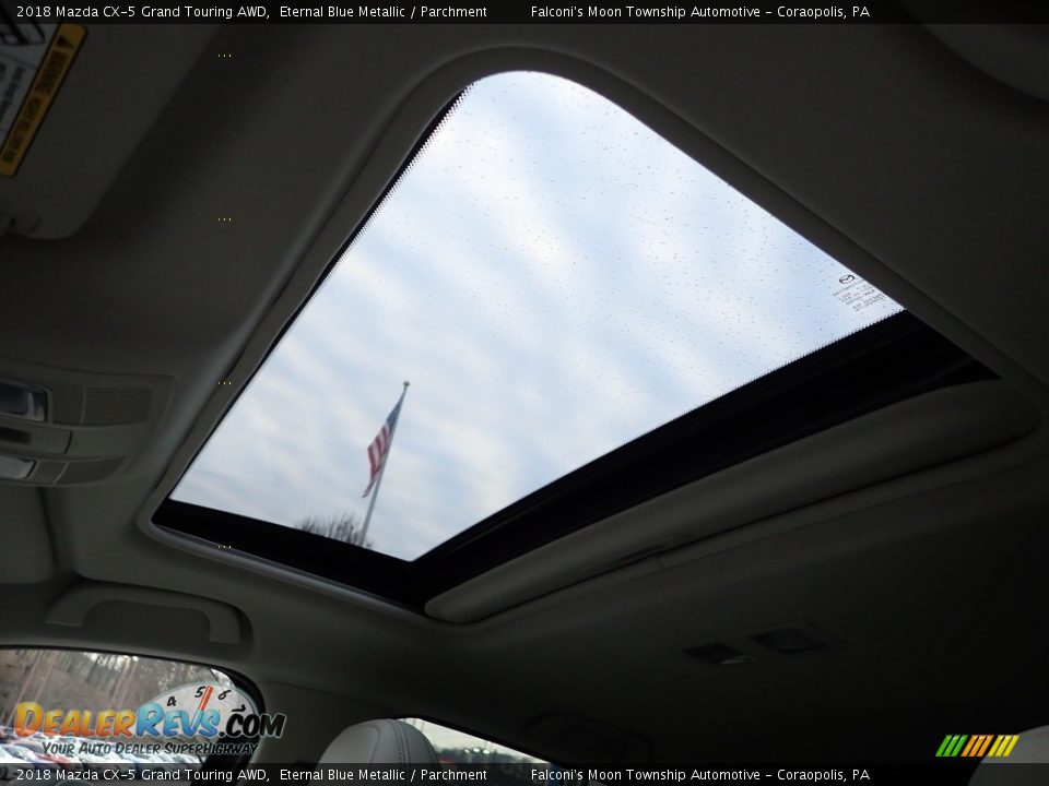2018 Mazda CX-5 Grand Touring AWD Eternal Blue Metallic / Parchment Photo #23