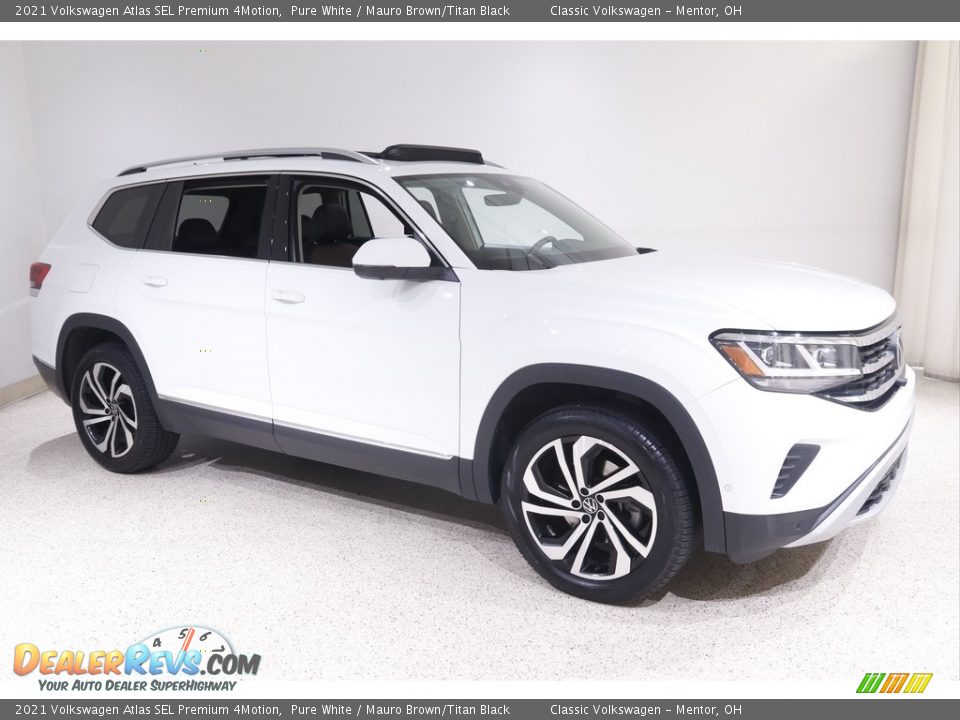 Pure White 2021 Volkswagen Atlas SEL Premium 4Motion Photo #1