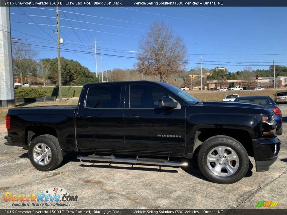 2016 Chevrolet Silverado 1500 LT Crew Cab 4x4 Black / Jet Black Photo #7