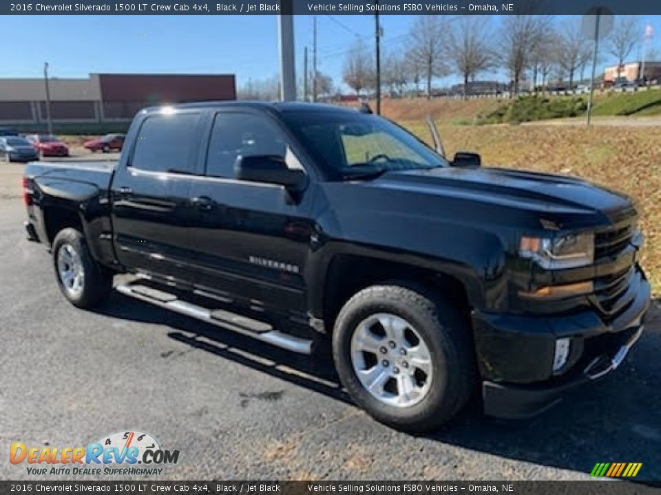 2016 Chevrolet Silverado 1500 LT Crew Cab 4x4 Black / Jet Black Photo #8