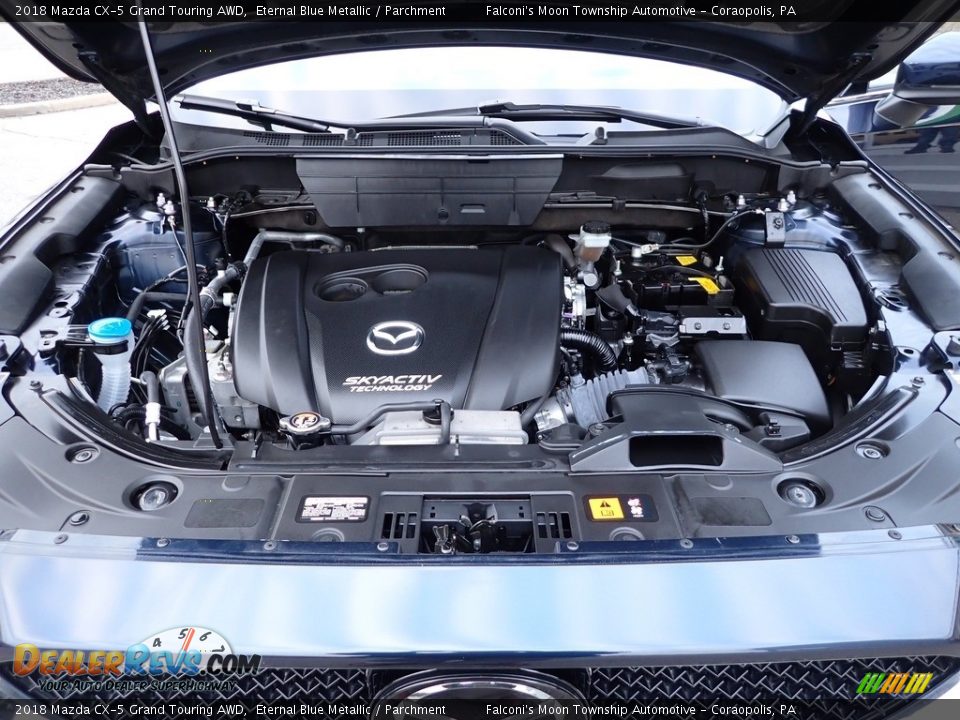 2018 Mazda CX-5 Grand Touring AWD Eternal Blue Metallic / Parchment Photo #30