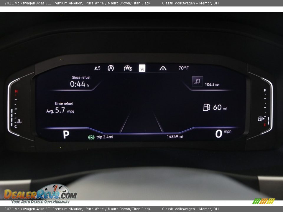 2021 Volkswagen Atlas SEL Premium 4Motion Gauges Photo #8