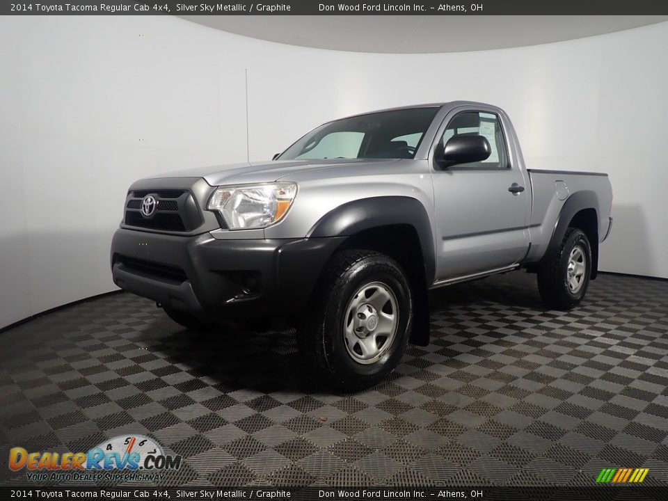 2014 Toyota Tacoma Regular Cab 4x4 Silver Sky Metallic / Graphite Photo #7