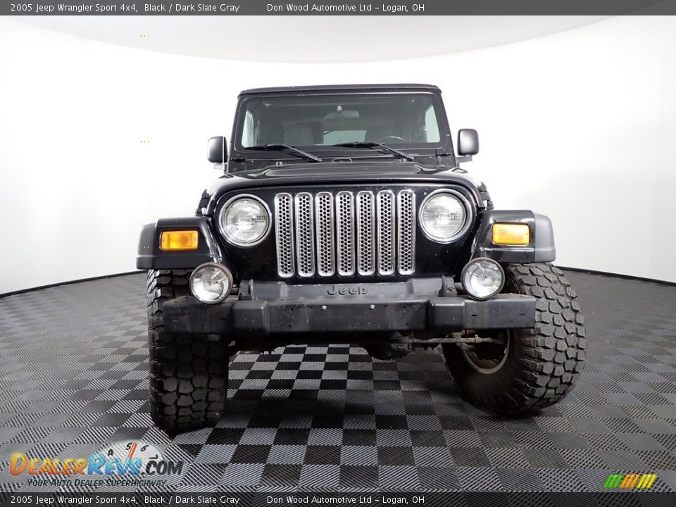 2005 Jeep Wrangler Sport 4x4 Black / Dark Slate Gray Photo #3