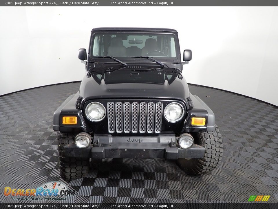 2005 Jeep Wrangler Sport 4x4 Black / Dark Slate Gray Photo #5