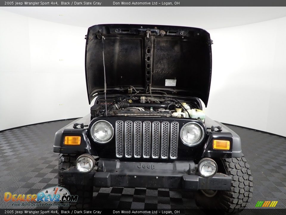2005 Jeep Wrangler Sport 4x4 Black / Dark Slate Gray Photo #6