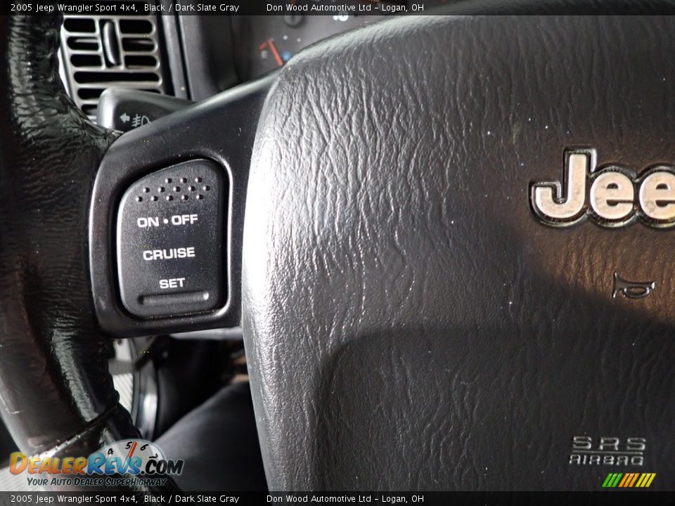 2005 Jeep Wrangler Sport 4x4 Black / Dark Slate Gray Photo #20