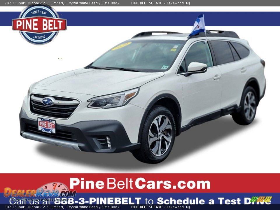 2020 Subaru Outback 2.5i Limited Crystal White Pearl / Slate Black Photo #1