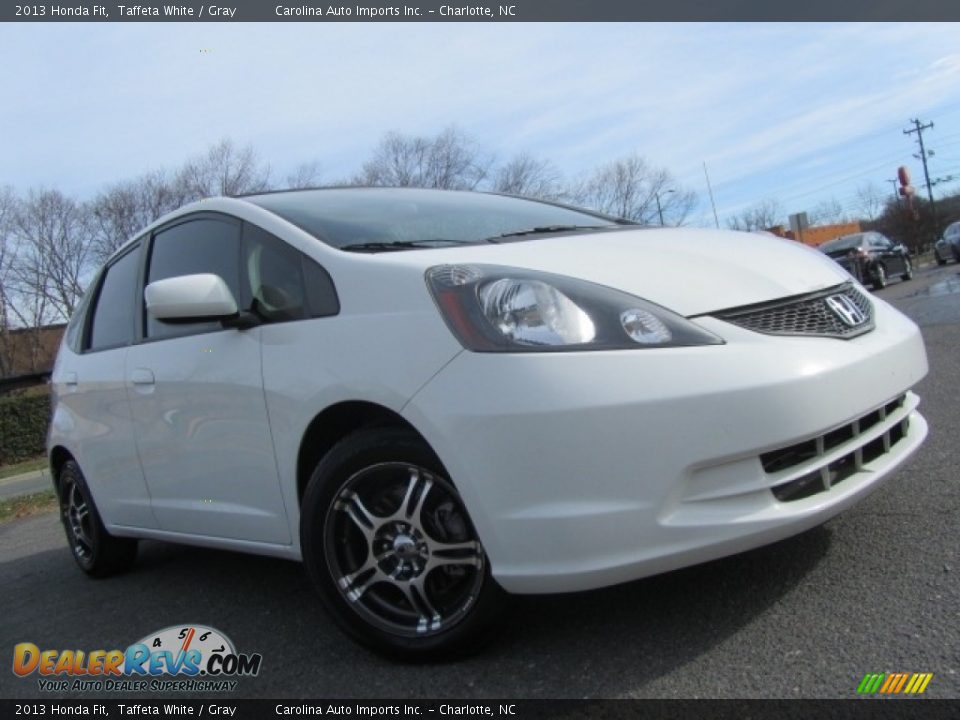 2013 Honda Fit Taffeta White / Gray Photo #1