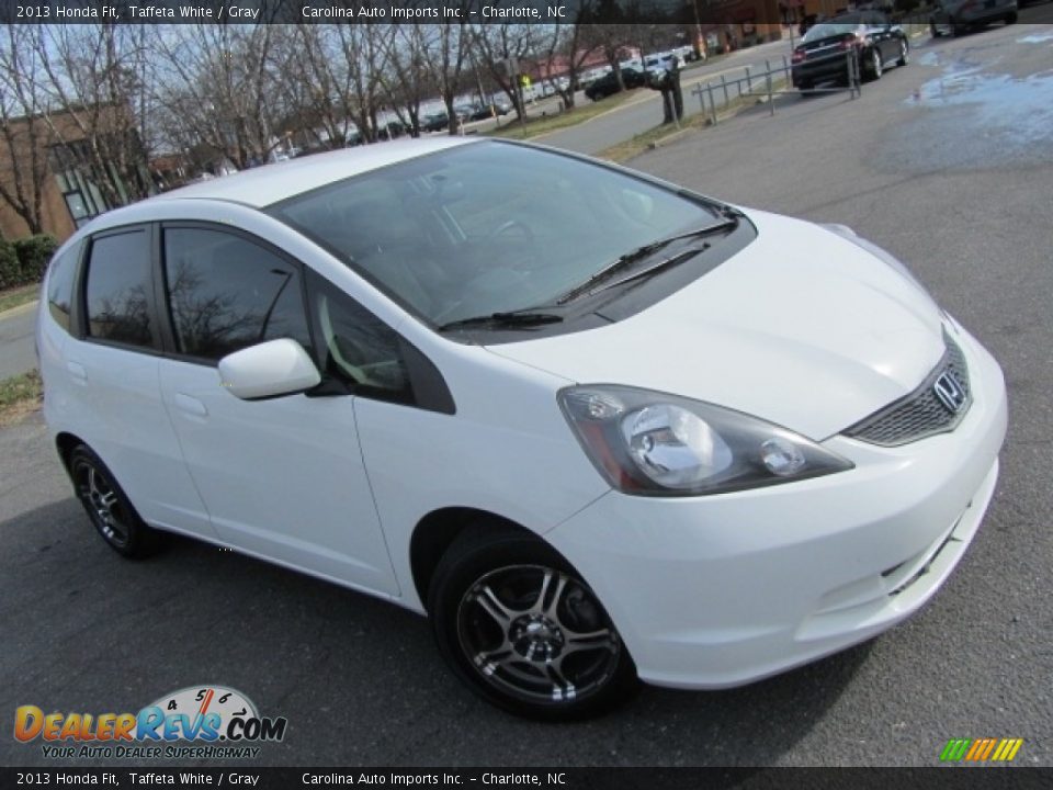 2013 Honda Fit Taffeta White / Gray Photo #3