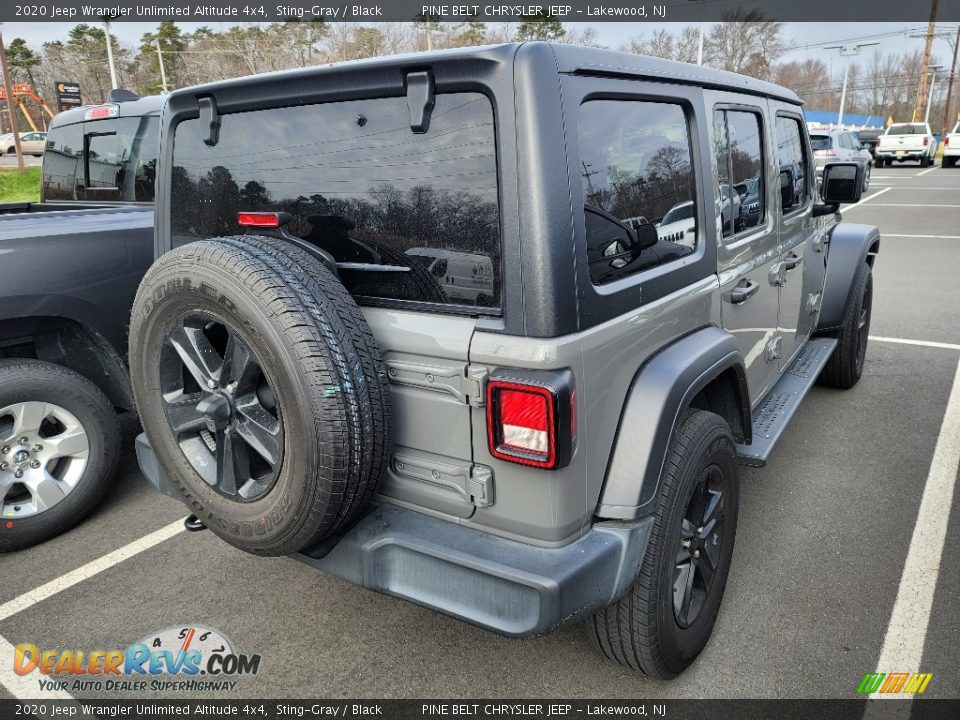 2020 Jeep Wrangler Unlimited Altitude 4x4 Sting-Gray / Black Photo #4