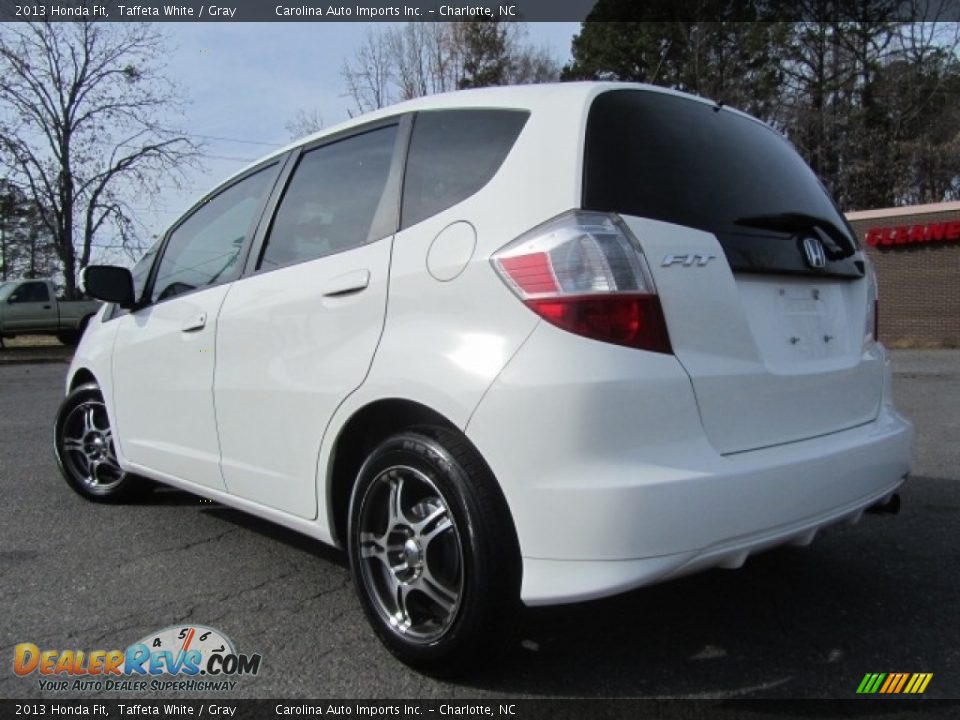 2013 Honda Fit Taffeta White / Gray Photo #8