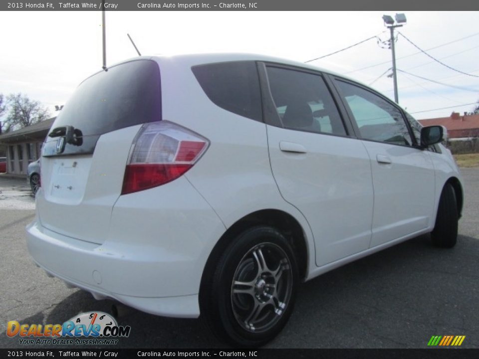2013 Honda Fit Taffeta White / Gray Photo #10