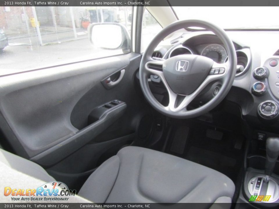 2013 Honda Fit Taffeta White / Gray Photo #12