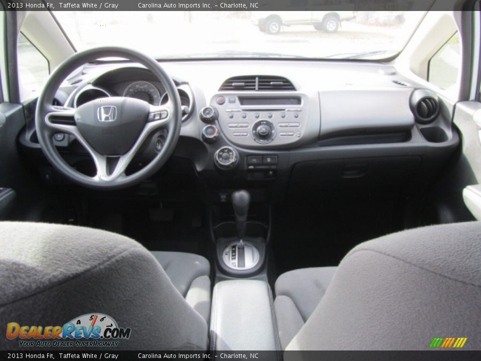 2013 Honda Fit Taffeta White / Gray Photo #13