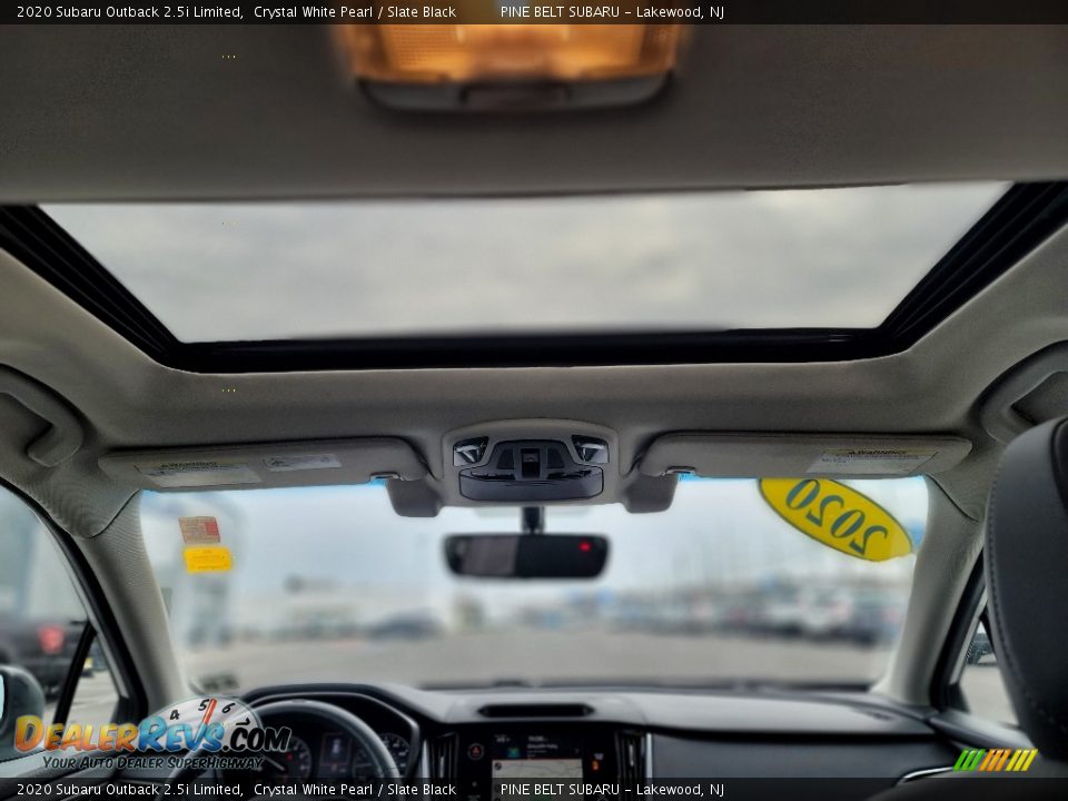 2020 Subaru Outback 2.5i Limited Crystal White Pearl / Slate Black Photo #12