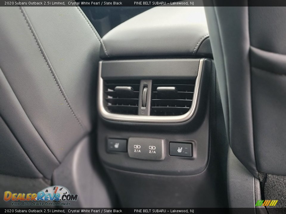 2020 Subaru Outback 2.5i Limited Crystal White Pearl / Slate Black Photo #13