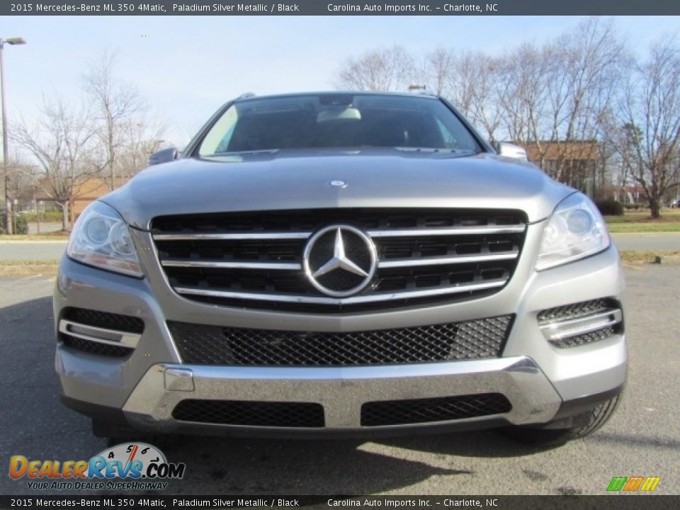 2015 Mercedes-Benz ML 350 4Matic Paladium Silver Metallic / Black Photo #4