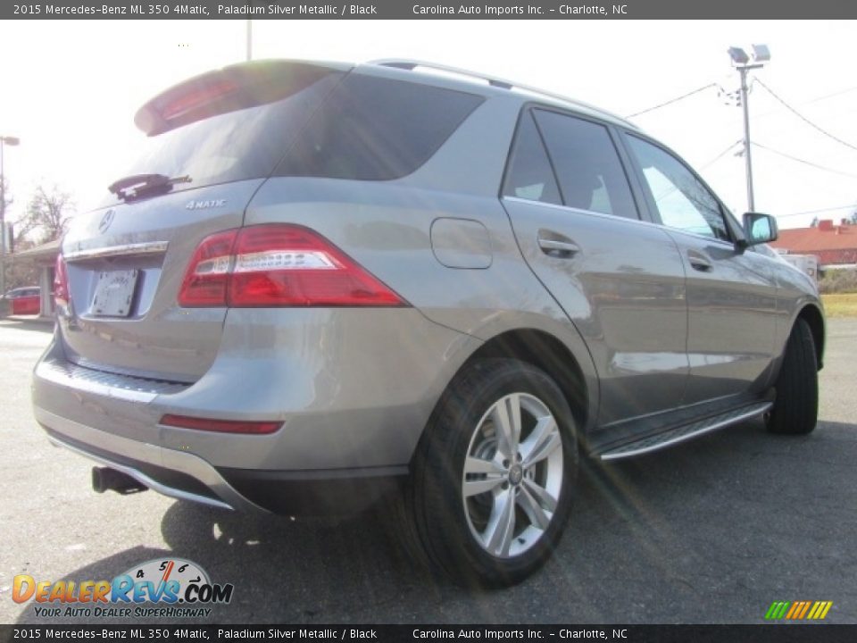 2015 Mercedes-Benz ML 350 4Matic Paladium Silver Metallic / Black Photo #10