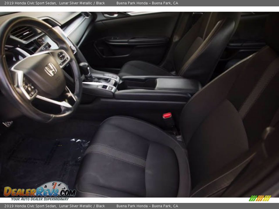 2019 Honda Civic Sport Sedan Lunar Silver Metallic / Black Photo #3