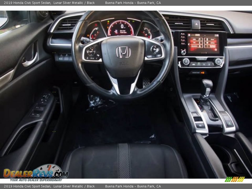2019 Honda Civic Sport Sedan Lunar Silver Metallic / Black Photo #5