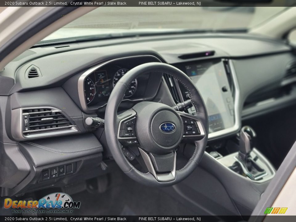 2020 Subaru Outback 2.5i Limited Crystal White Pearl / Slate Black Photo #35