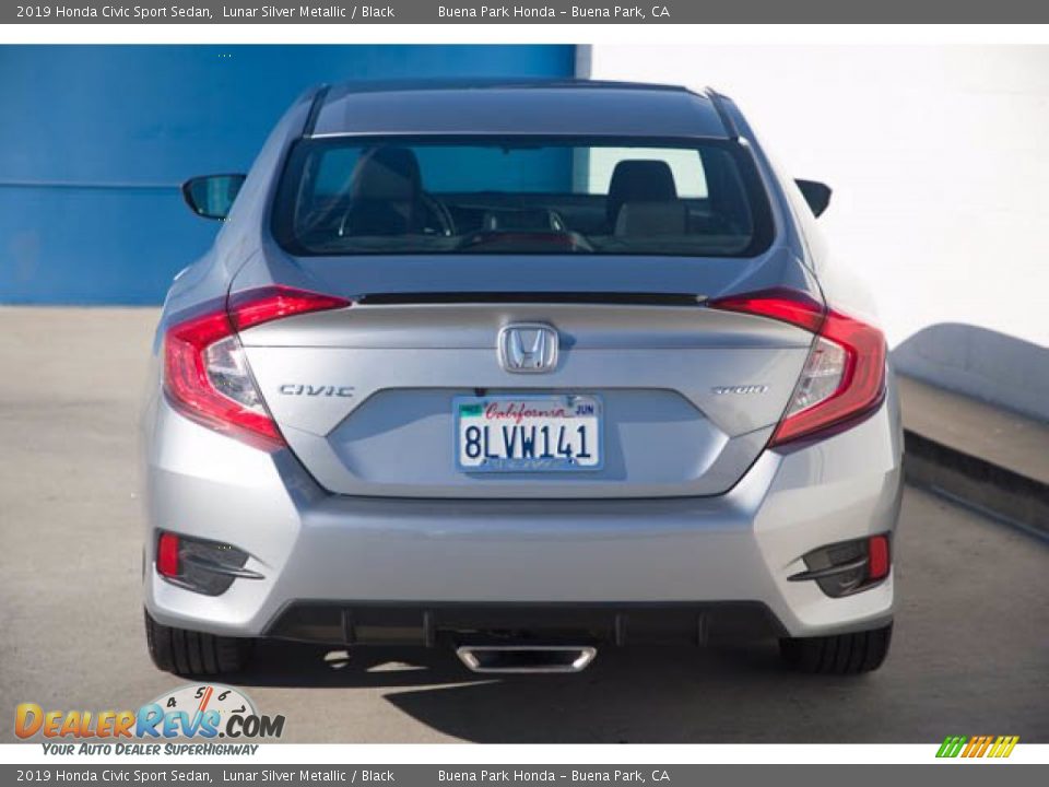 2019 Honda Civic Sport Sedan Lunar Silver Metallic / Black Photo #9