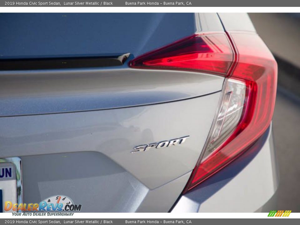 2019 Honda Civic Sport Sedan Lunar Silver Metallic / Black Photo #11