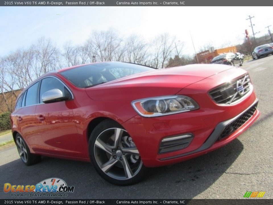 Passion Red 2015 Volvo V60 T6 AWD R-Design Photo #1