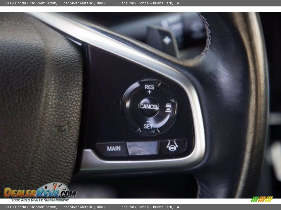 2019 Honda Civic Sport Sedan Lunar Silver Metallic / Black Photo #15