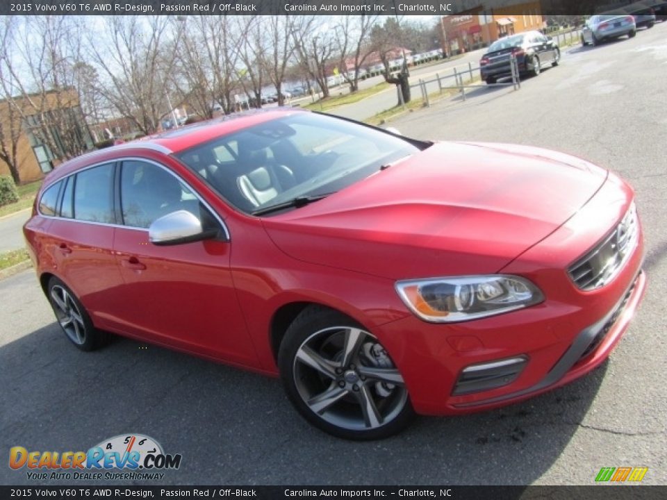 Passion Red 2015 Volvo V60 T6 AWD R-Design Photo #3