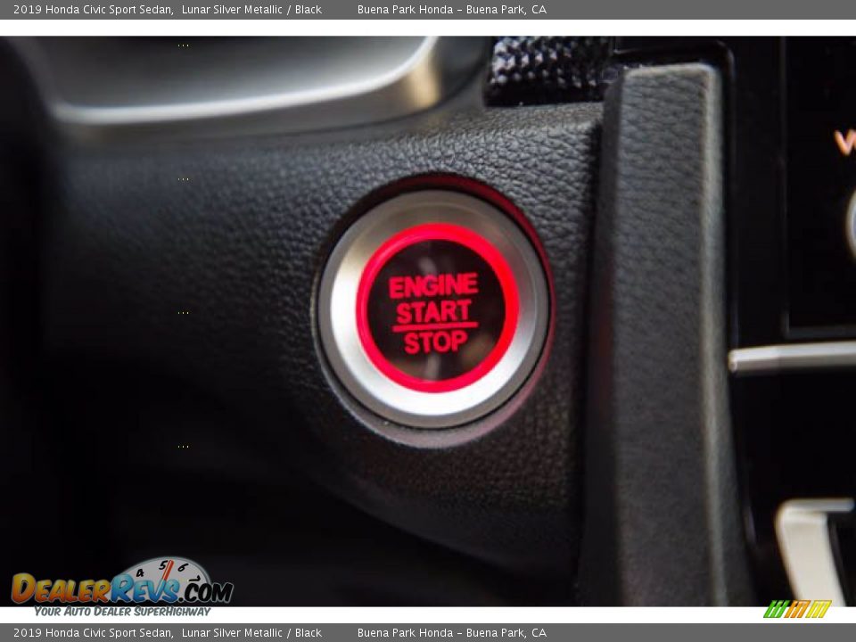 2019 Honda Civic Sport Sedan Lunar Silver Metallic / Black Photo #16