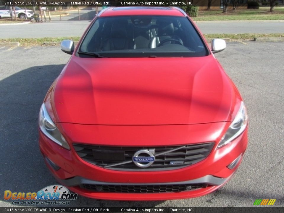 2015 Volvo V60 T6 AWD R-Design Passion Red / Off-Black Photo #5