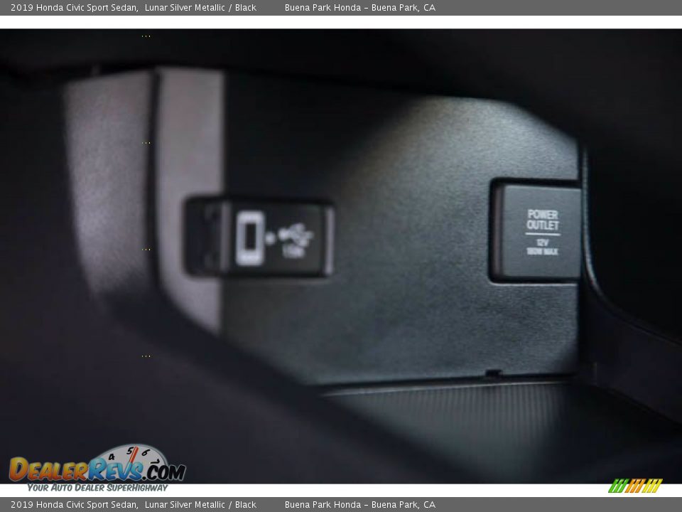 2019 Honda Civic Sport Sedan Lunar Silver Metallic / Black Photo #17
