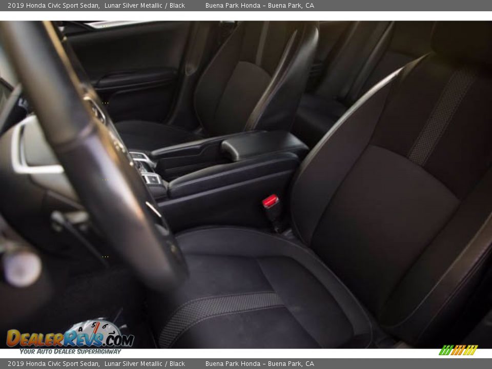 2019 Honda Civic Sport Sedan Lunar Silver Metallic / Black Photo #18