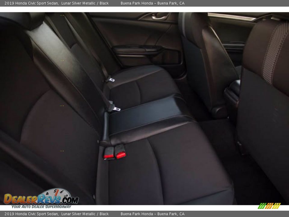 2019 Honda Civic Sport Sedan Lunar Silver Metallic / Black Photo #21