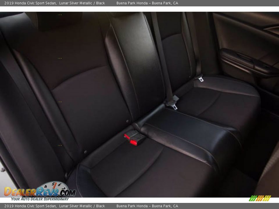 2019 Honda Civic Sport Sedan Lunar Silver Metallic / Black Photo #22