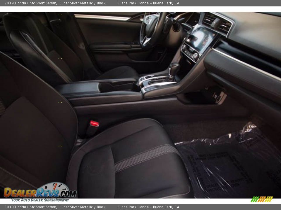 2019 Honda Civic Sport Sedan Lunar Silver Metallic / Black Photo #23