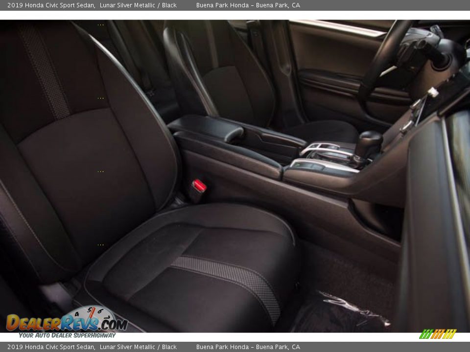 2019 Honda Civic Sport Sedan Lunar Silver Metallic / Black Photo #24