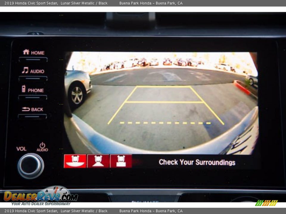 2019 Honda Civic Sport Sedan Lunar Silver Metallic / Black Photo #26