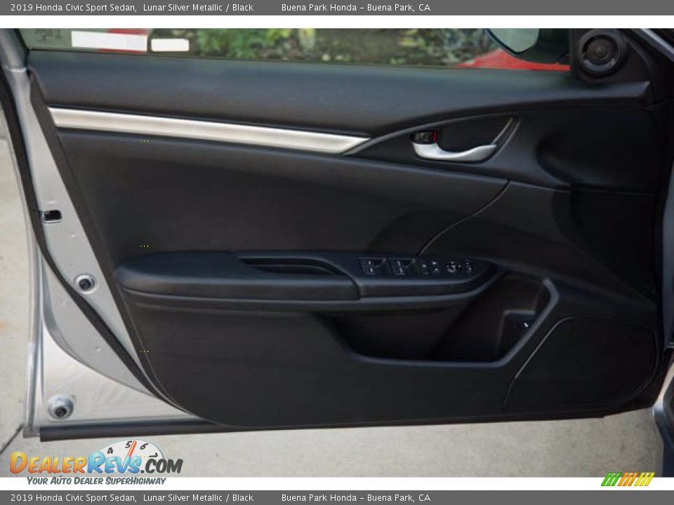 2019 Honda Civic Sport Sedan Lunar Silver Metallic / Black Photo #28