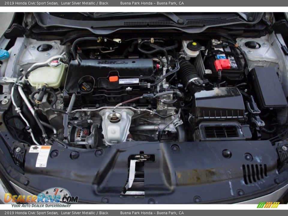 2019 Honda Civic Sport Sedan Lunar Silver Metallic / Black Photo #33