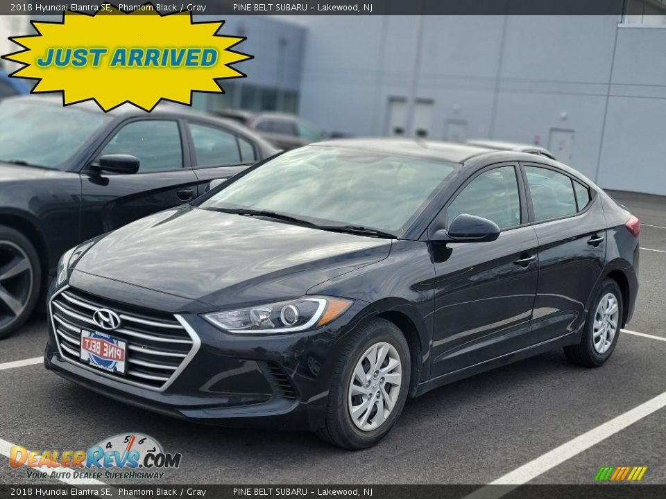 2018 Hyundai Elantra SE Phantom Black / Gray Photo #1