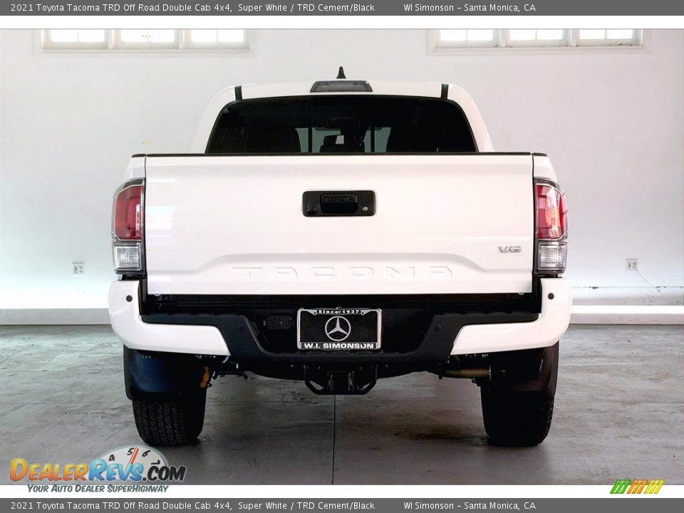 2021 Toyota Tacoma TRD Off Road Double Cab 4x4 Super White / TRD Cement/Black Photo #3