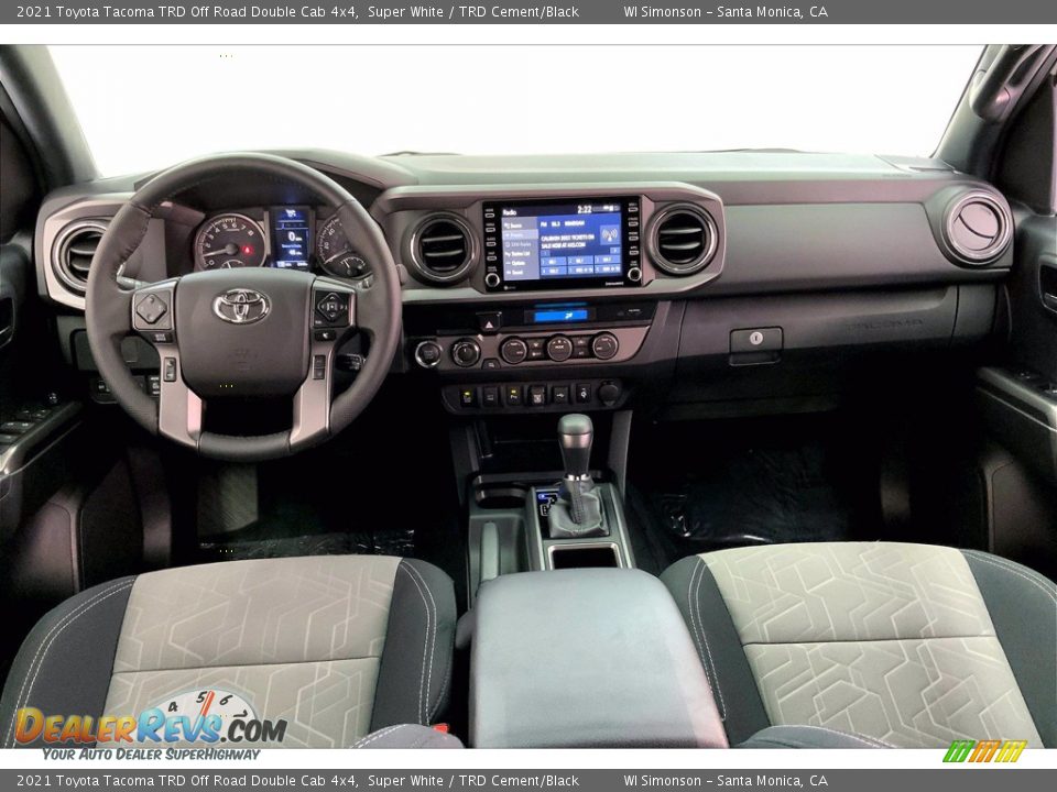 TRD Cement/Black Interior - 2021 Toyota Tacoma TRD Off Road Double Cab 4x4 Photo #15