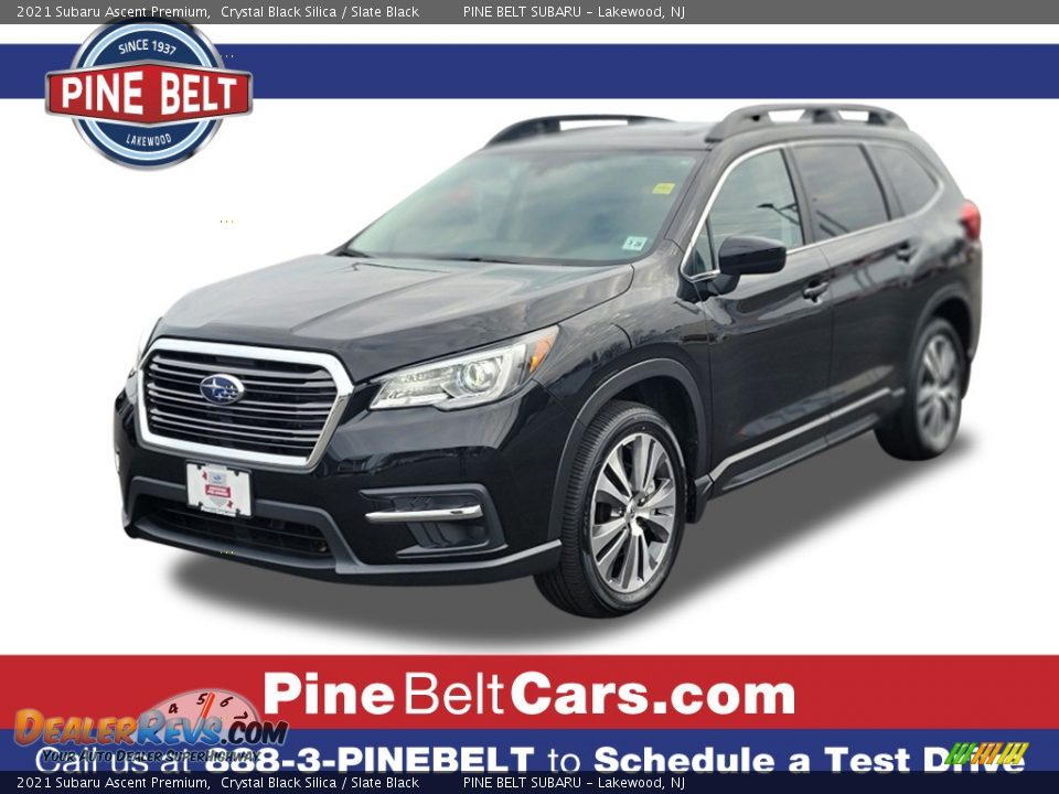 2021 Subaru Ascent Premium Crystal Black Silica / Slate Black Photo #1