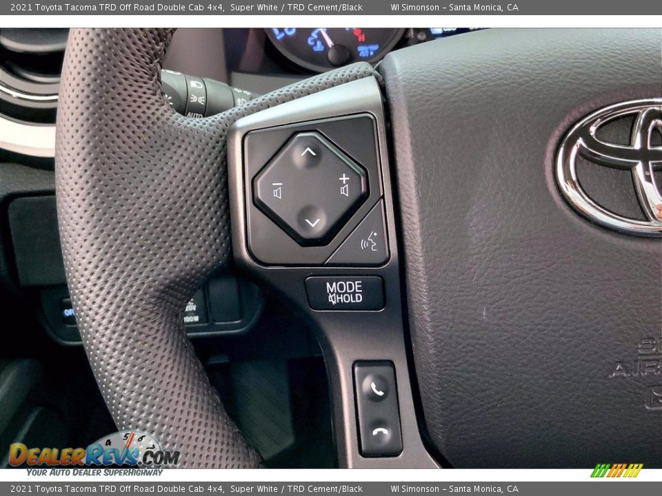 2021 Toyota Tacoma TRD Off Road Double Cab 4x4 Steering Wheel Photo #21