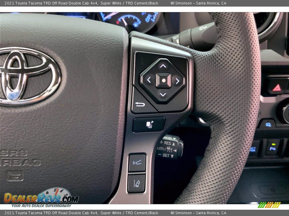 2021 Toyota Tacoma TRD Off Road Double Cab 4x4 Steering Wheel Photo #22