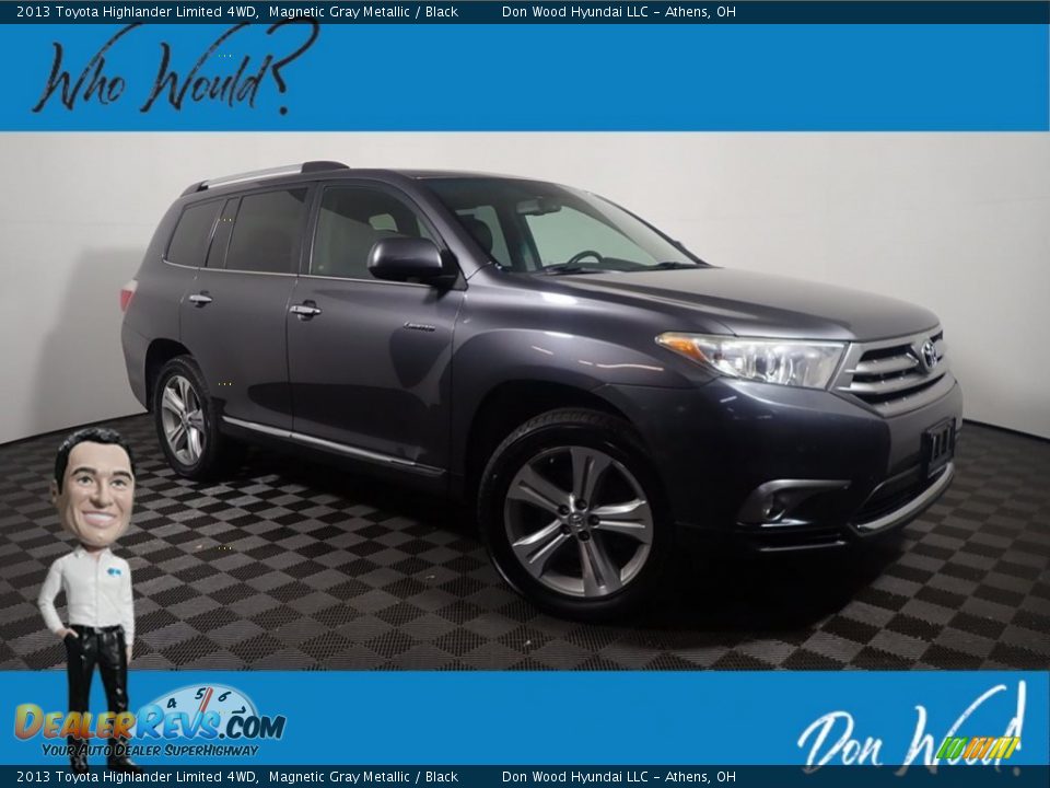 2013 Toyota Highlander Limited 4WD Magnetic Gray Metallic / Black Photo #1